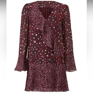 Parker Kimberly Combo Silk Mini Dress Size XL